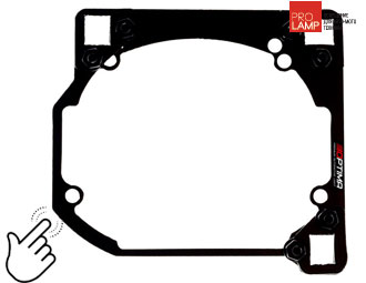 Переходные рамки на Hyundai Sonata V (NF) для Hella 3/3R (Hella 5R) / Optima Magnum 3.0