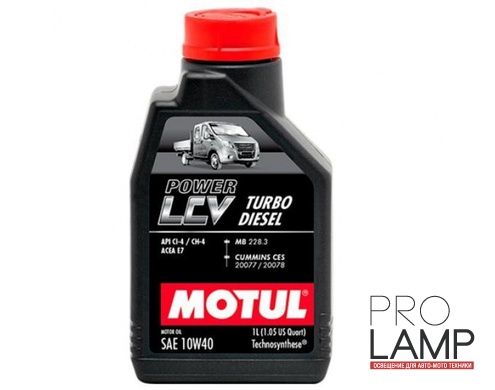 MOTUL Power LCV Turbo Diesel 10W-40 - 1 л.