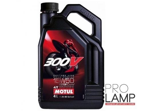 MOTUL 300V 4T FACTORY LINE 15W-50 - 4 л.