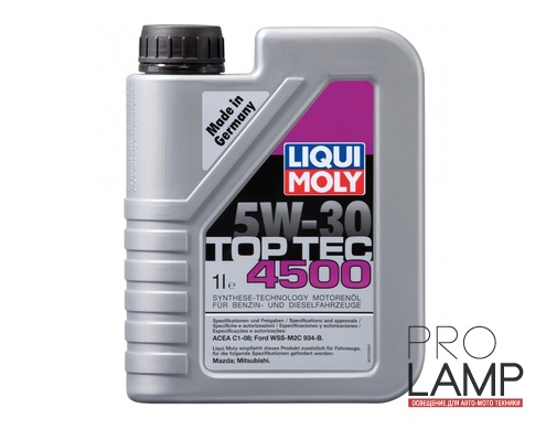 LIQUI MOLY Top Tec 4500 5W-30 — НС-синтетическое моторное масло 1 л.