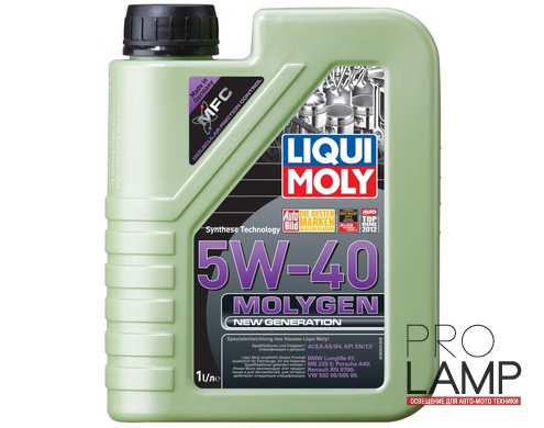 LIQUI MOLY Molygen New Generation 5W-40 — НС-синтетическое моторное масло 1 л.