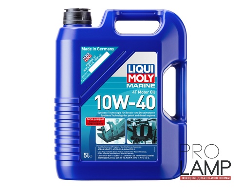 LIQUI MOLY НС-синтетическое моторное масло для лодок Marine 4T Motor Oil 10W-40, 5л